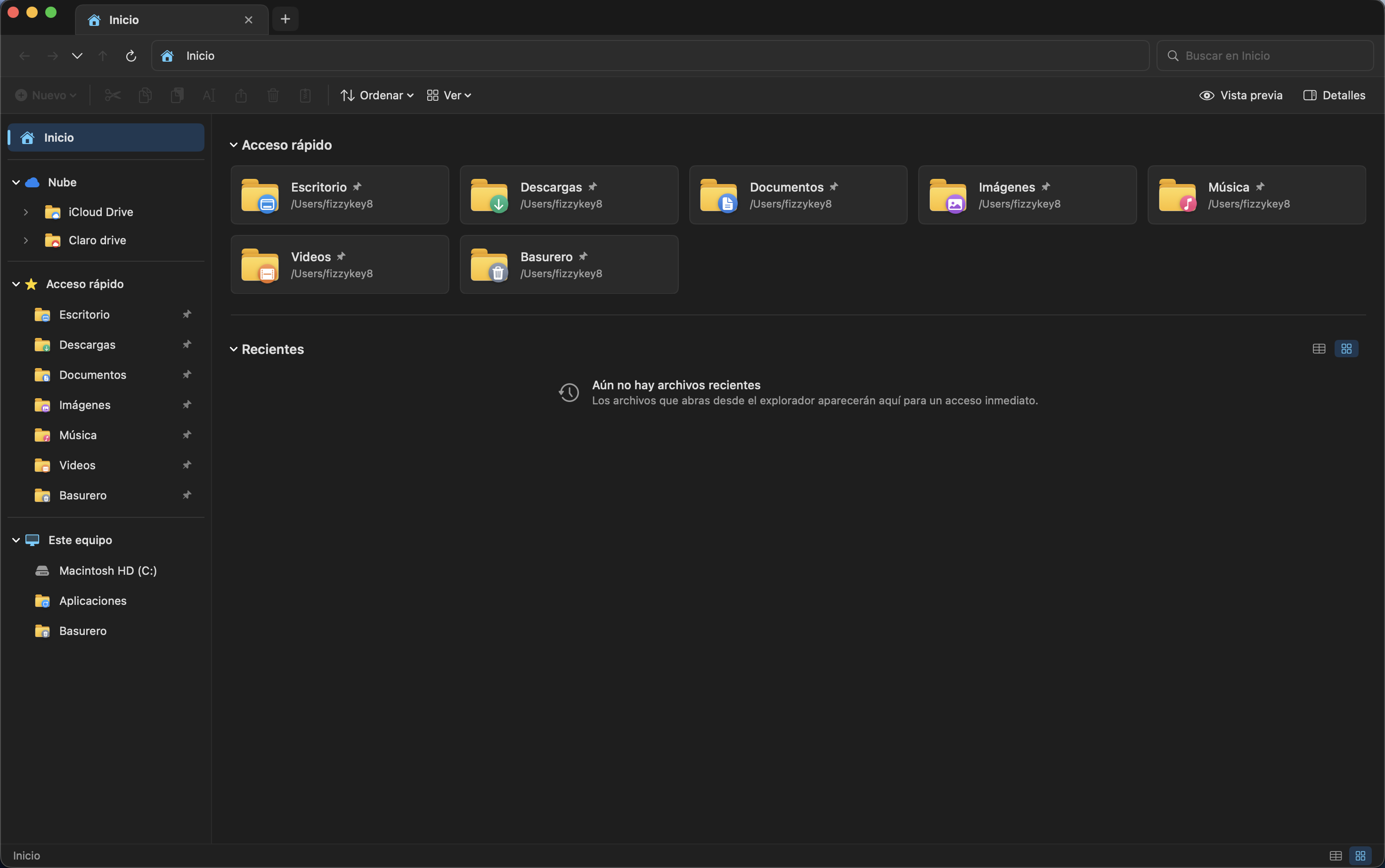 WinExplorerMac - Vista Principal Windows 11 Clásico